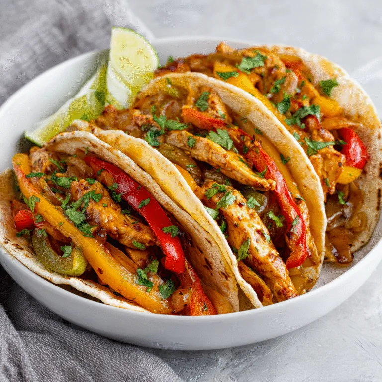 Honey Lime Baked Chicken Fajitas (Easy Sheet Pan Dinner)