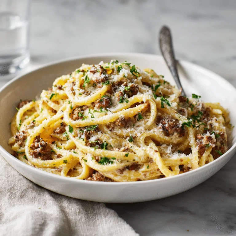Creamy Ground Beef Pasta – Easy 30-Minute Dinner