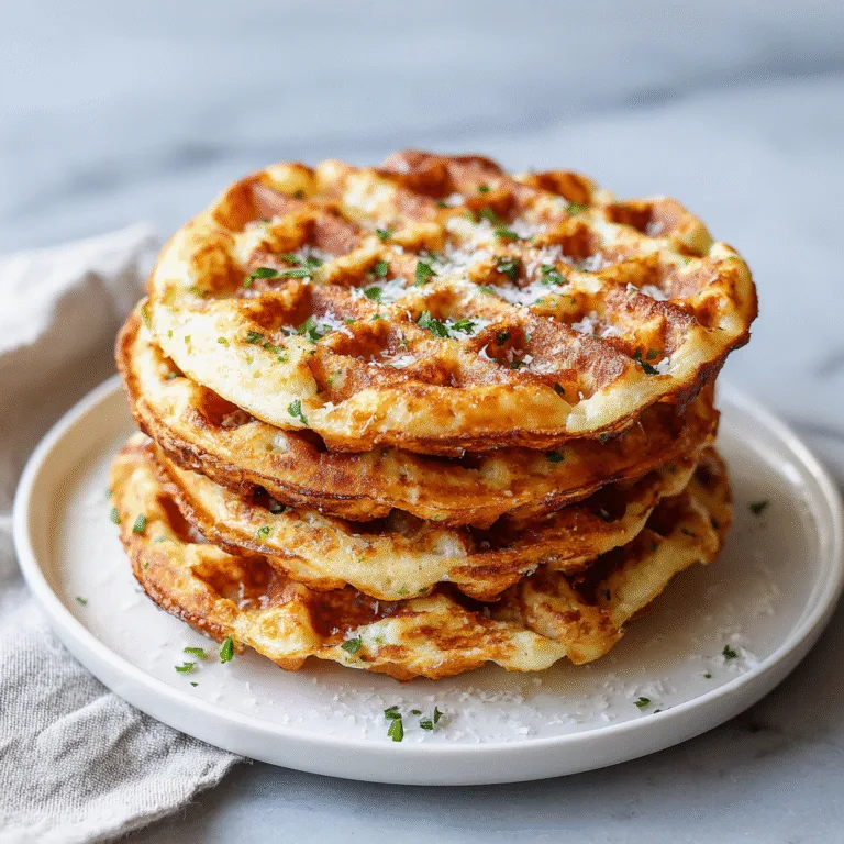 Egg White Chaffles (Keto, Low-Carb & High Protein)