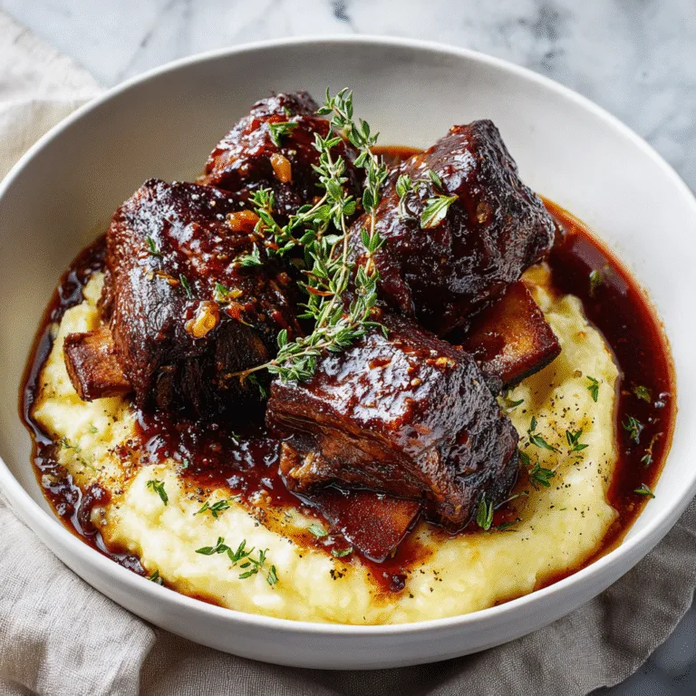 Red Wine Braised Short Ribs (Fall-Apart Tender & Restaurant-Worthy)