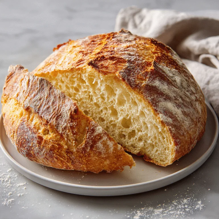 World’s Easiest Yeast Bread (No Knead, Artisan Style)