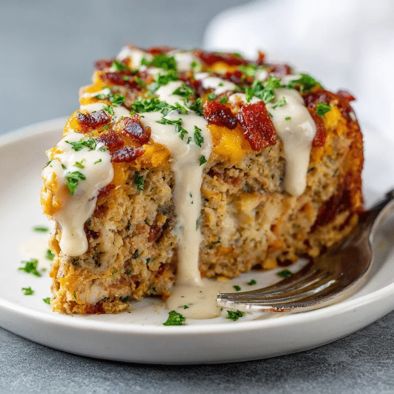 Chicken Bacon Ranch Meatloaf (Easy, Cheesy Comfort Food!)