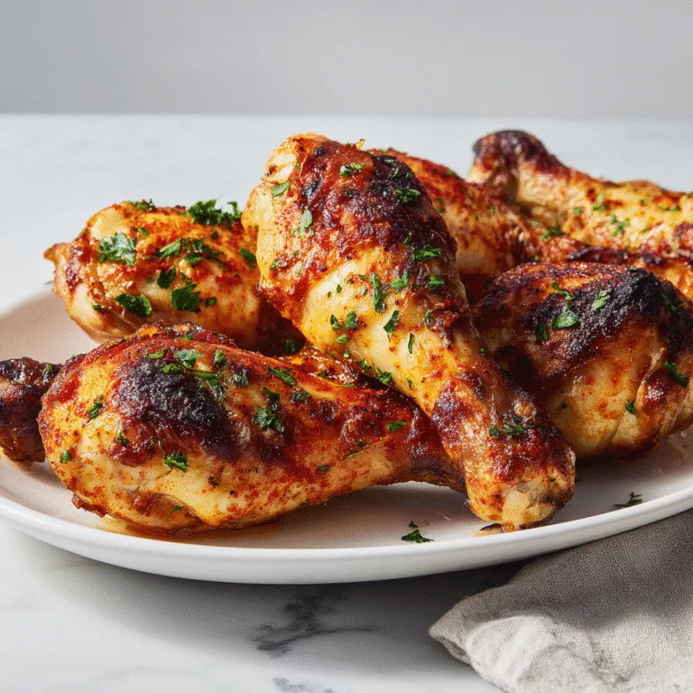 Baked Chicken Legs (Crispy Skin & Juicy Inside!)