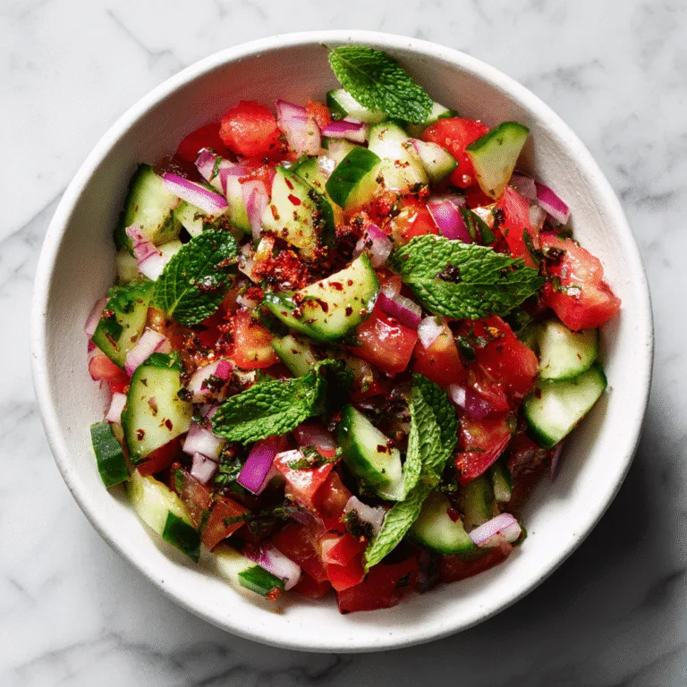 Persian Shirazi Salad (Fresh, Crunchy & Authentic!)