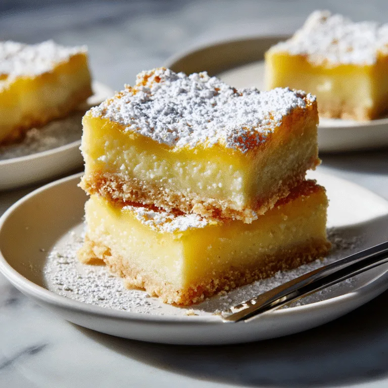 Creamy Lemon Squares (Bright, Buttery & Irresistibly Smooth)