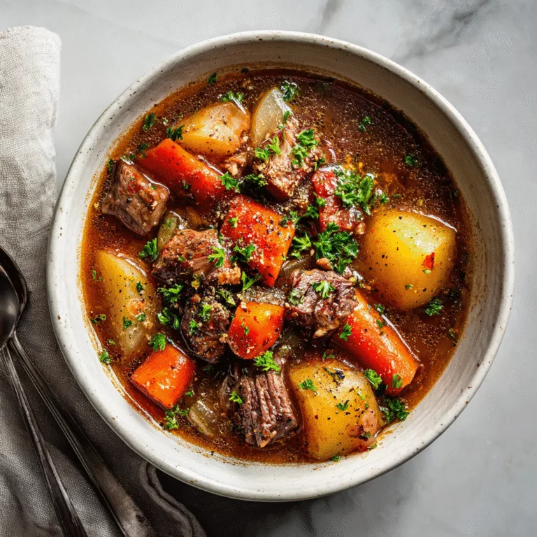 Slow Cooker Poor Man’s Stew – A Cozy, Budget-Friendly Classic