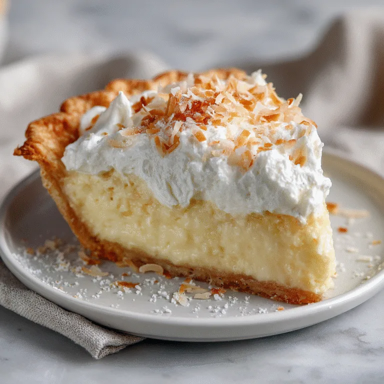 Grandma’s Coconut Cream Pie – A Timeless Slice of Sweet Comfort