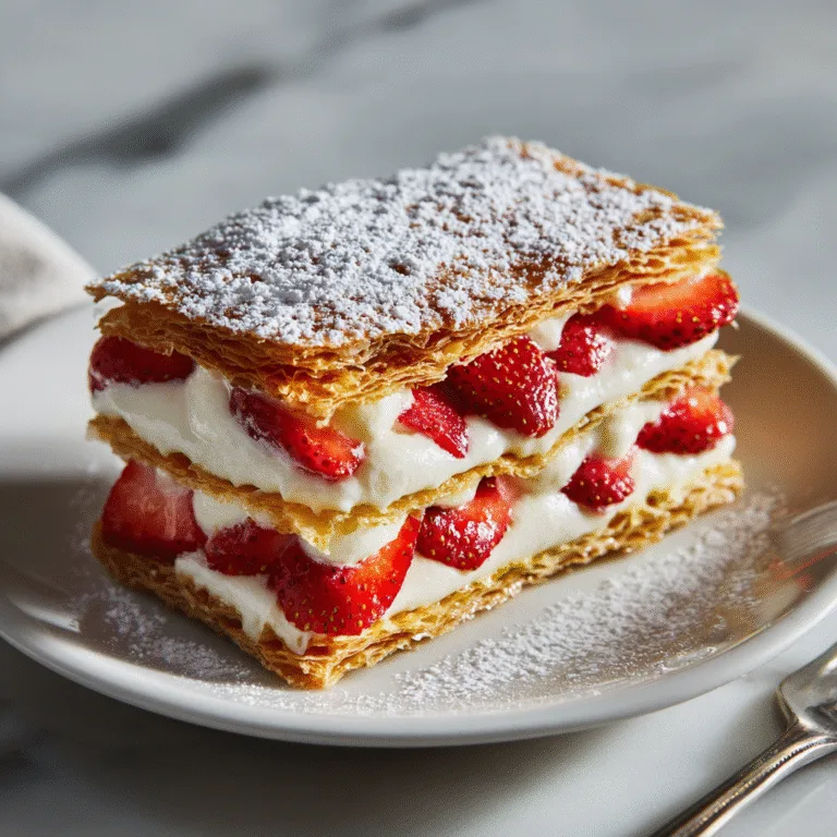 Easy Strawberry Napoleon – A Light, Elegant Dessert Anyone Can Make
