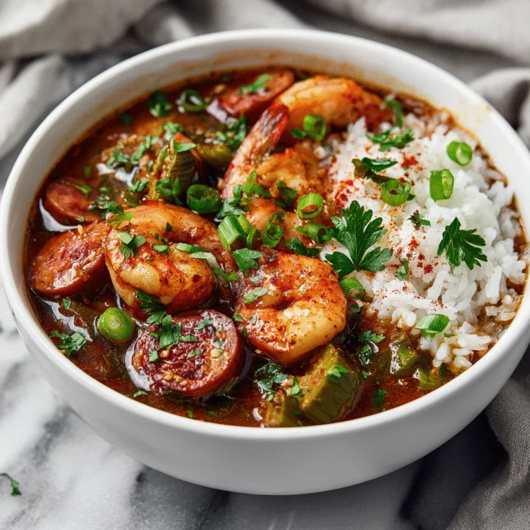 Classic Shrimp & Sausage Gumbo (Authentic, Rich & Soul-Warming)
