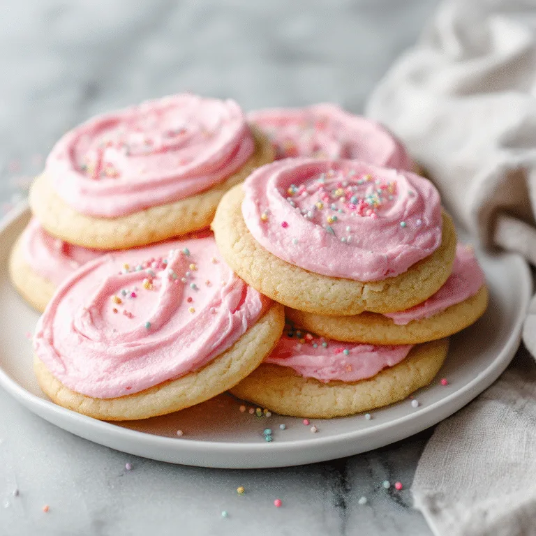 Frosted Sugar Cookies (Swig-Style) – Soft, Thick & Irresistibly Creamy
