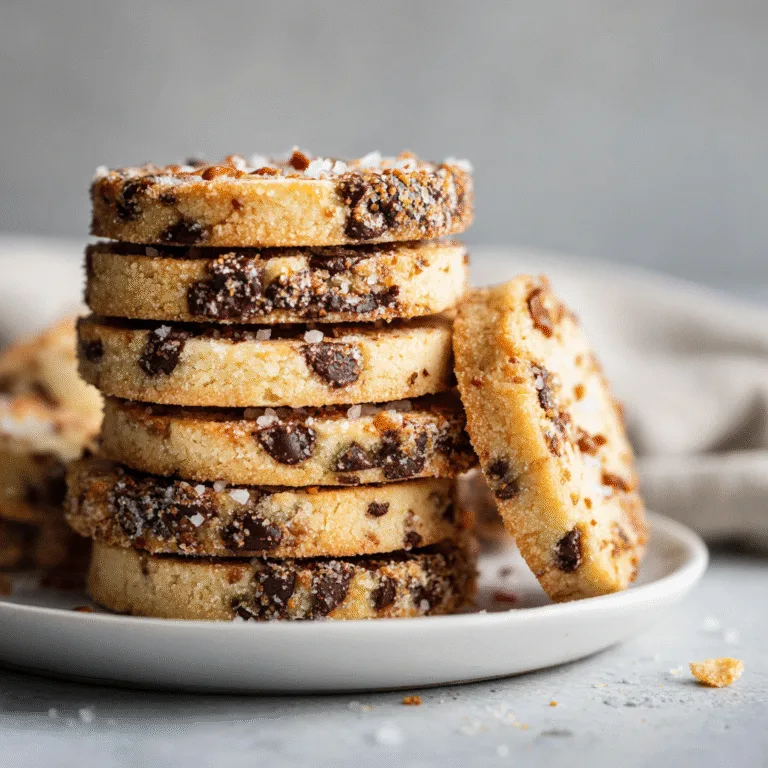 Chocolate Chip & Toffee Shortbread Cookies