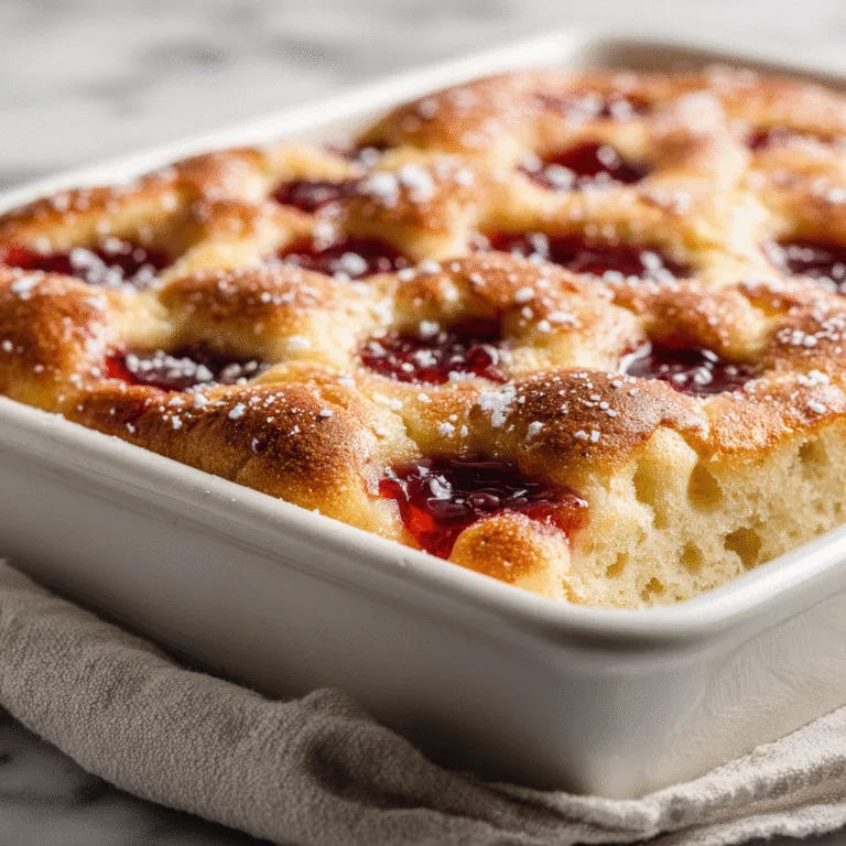 Jam Donut Focaccia (Soft, Sweet & Bakery-Style)