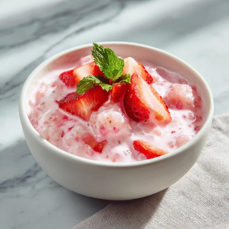 Strawberry Sago (Creamy, Refreshing & Ready in 30 Minutes)