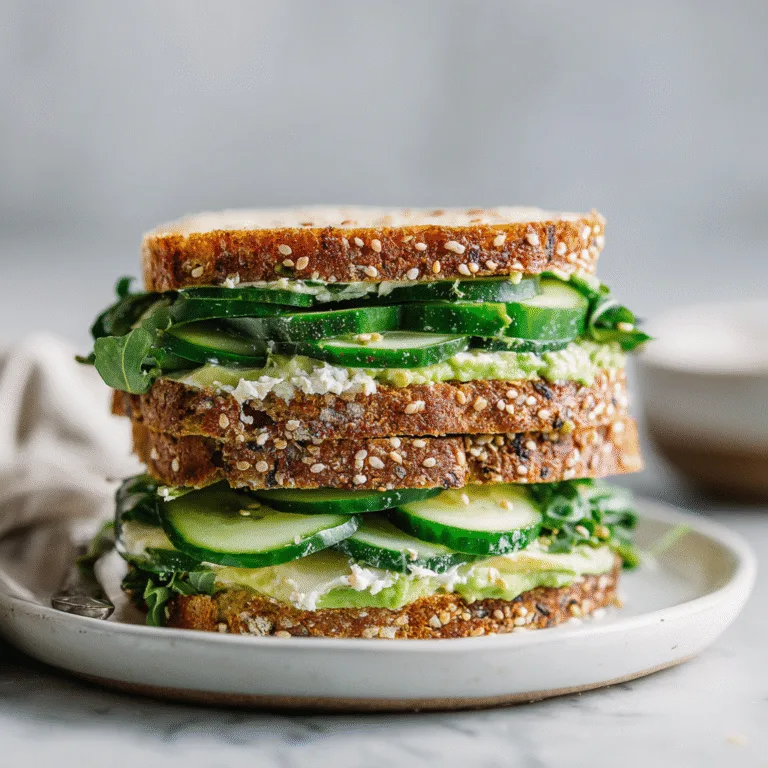 Loaded Cucumber & Avocado Sandwich (Fresh, Creamy & Satisfying)