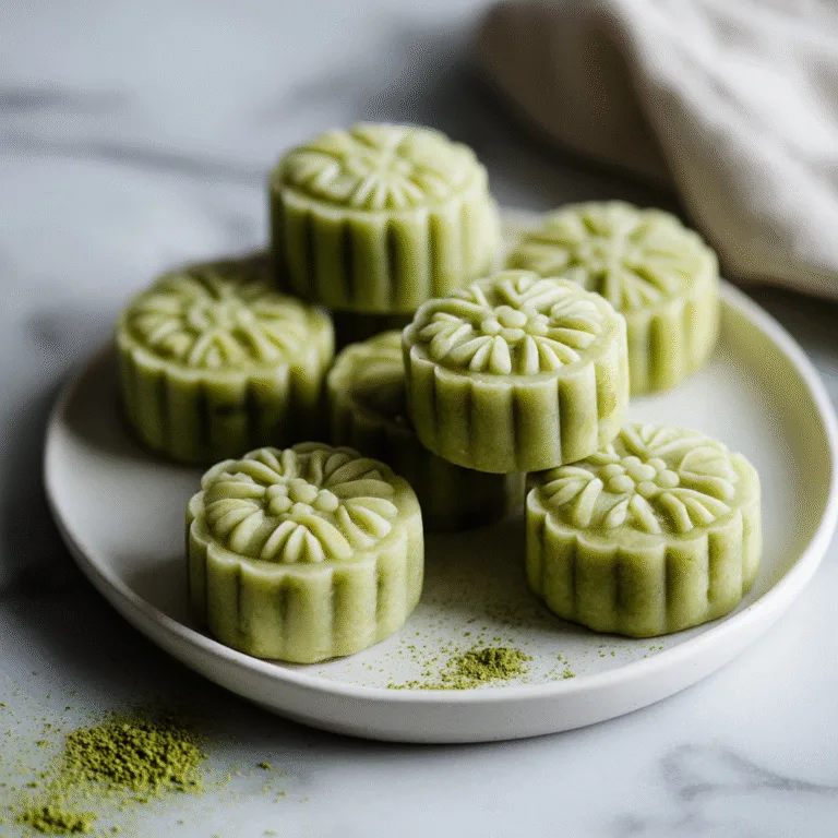 Easy Matcha Green Tea Snow Skin Mooncakes (No-Bake & Beginner-Friendly)