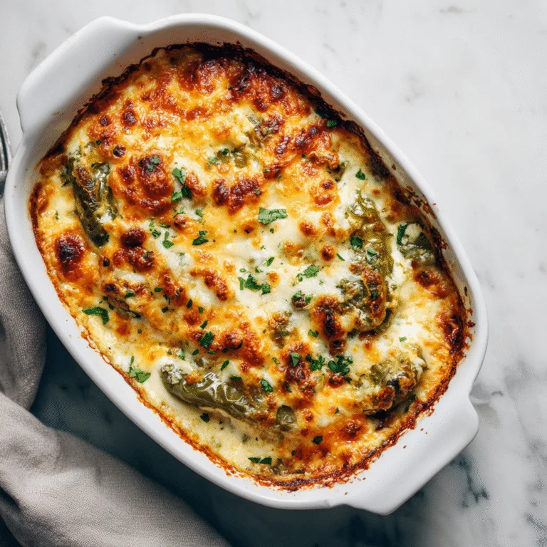 Poblano Casserole (Easy Baked Chile Relleno Casserole)