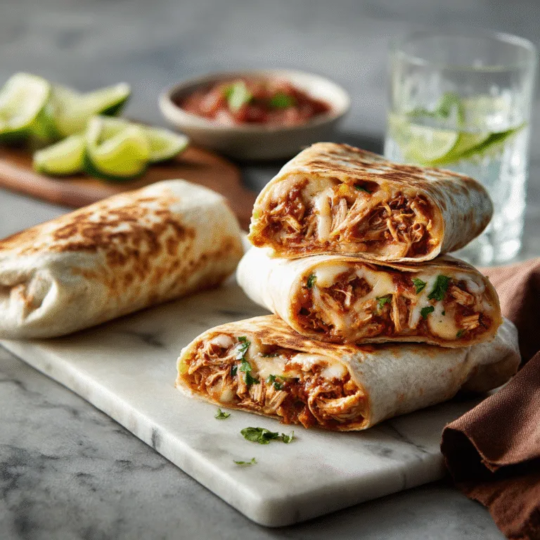 Cheesy Rotisserie Chicken Burritos (Easy, Flavorful & Family-Friendly)