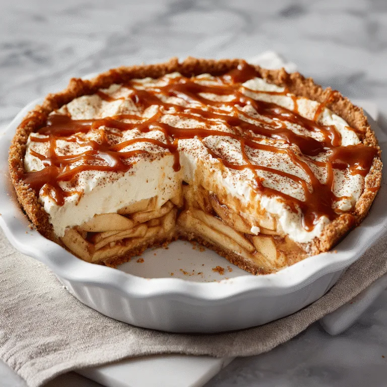 Caramel Apple Cheesecake Pie (Ultimate Fall Dessert)
