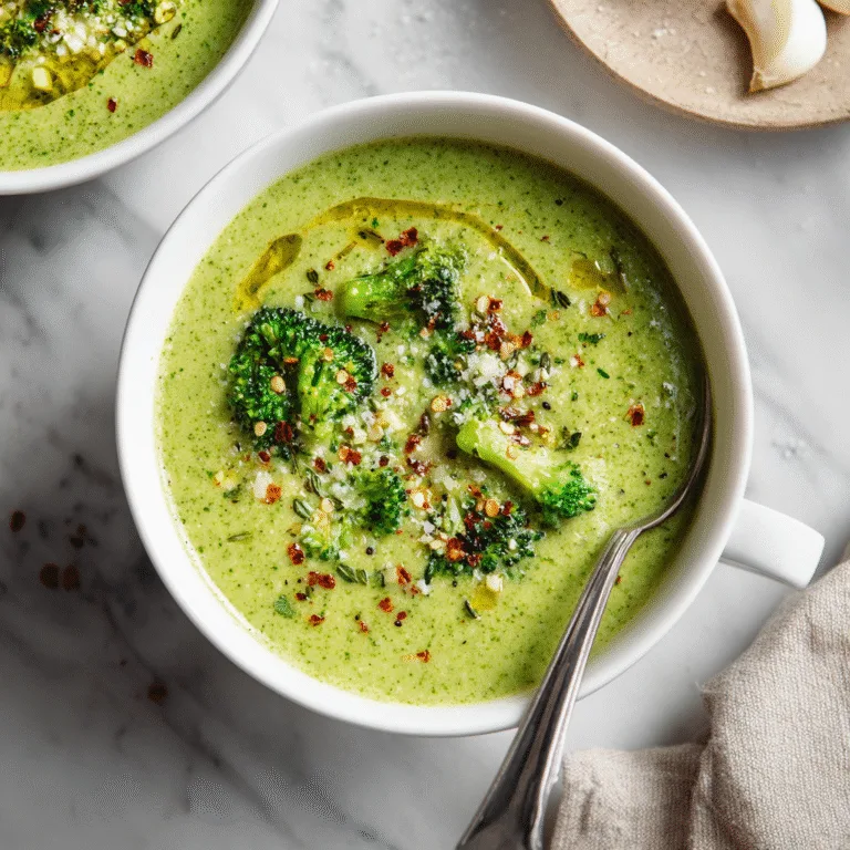 Garlic Italian Broccoli Soup