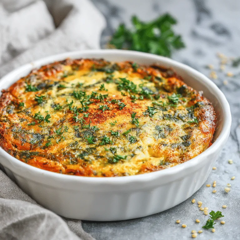 Healthy Quinoa Lentil Spinach Bake