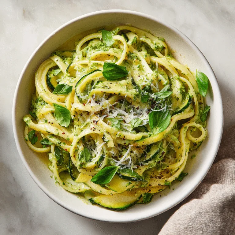 Italian Zucchini Herb Sauce Pasta