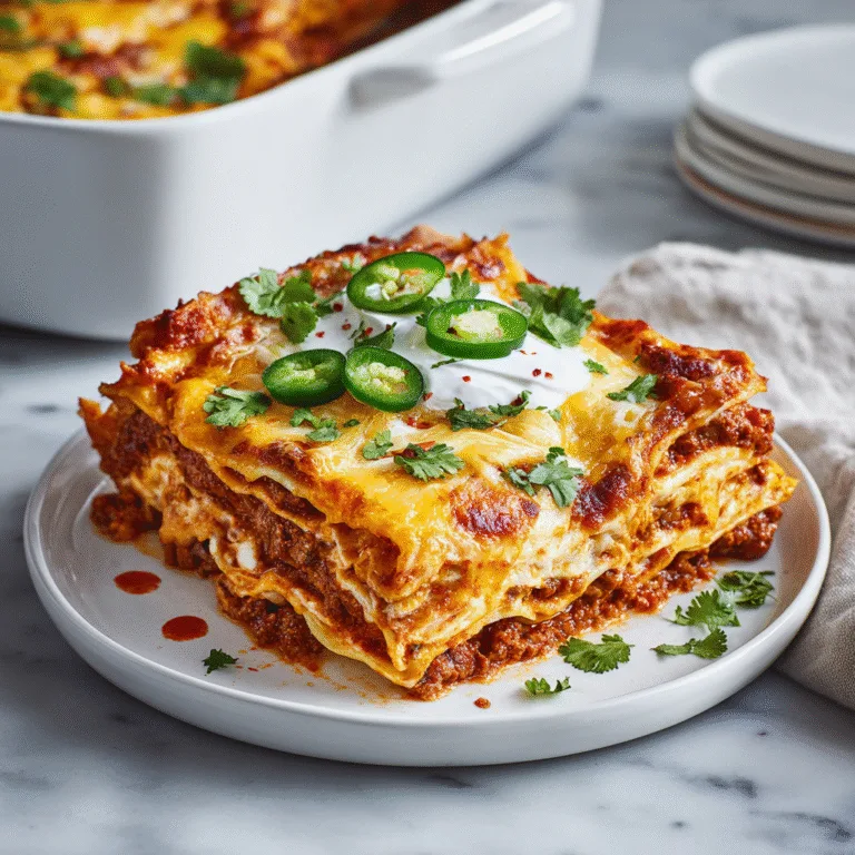 Mexican Lasagna Recipe: A Cheesy, Layered Fiesta of Flavor