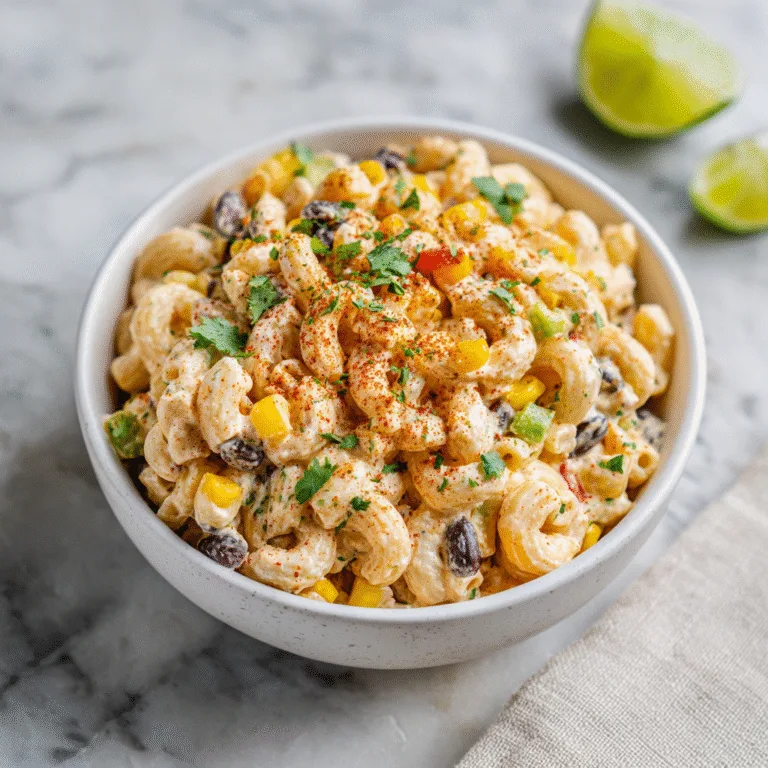 Mexican Macaroni Salad: Creamy, Zesty & Packed with Flavor