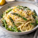 Bright Lemon Ricotta Pasta with Asparagus and Parmesan