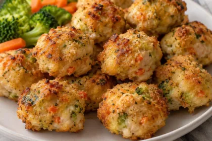 Kid-Approved Cheesy Baked Chicken and Veggie Bites