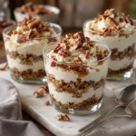 No-Bake Brown Butter Pecan Cheesecake Parfaits