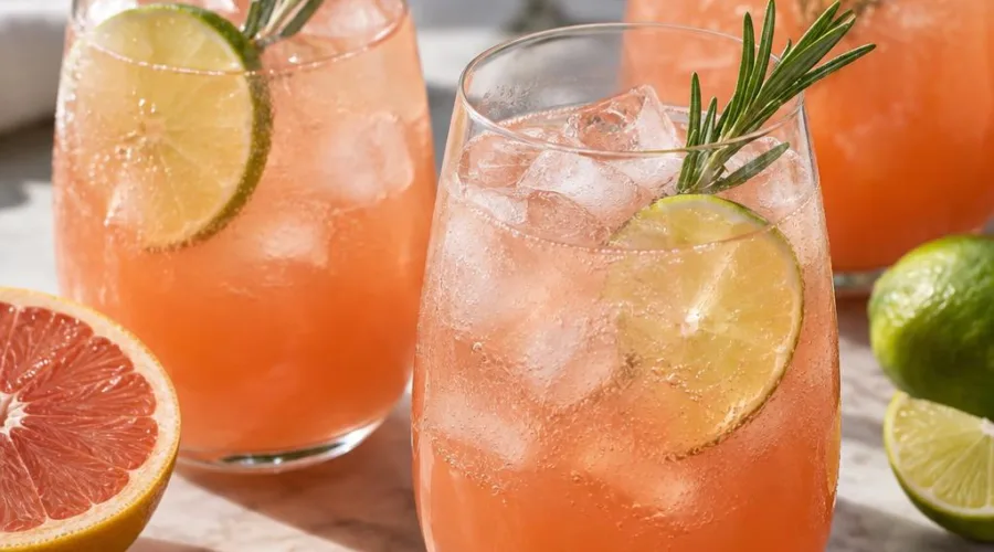 Sparkling Rosemary Grapefruit Refresher: Sophisticated Non-Alcoholic Cocktail